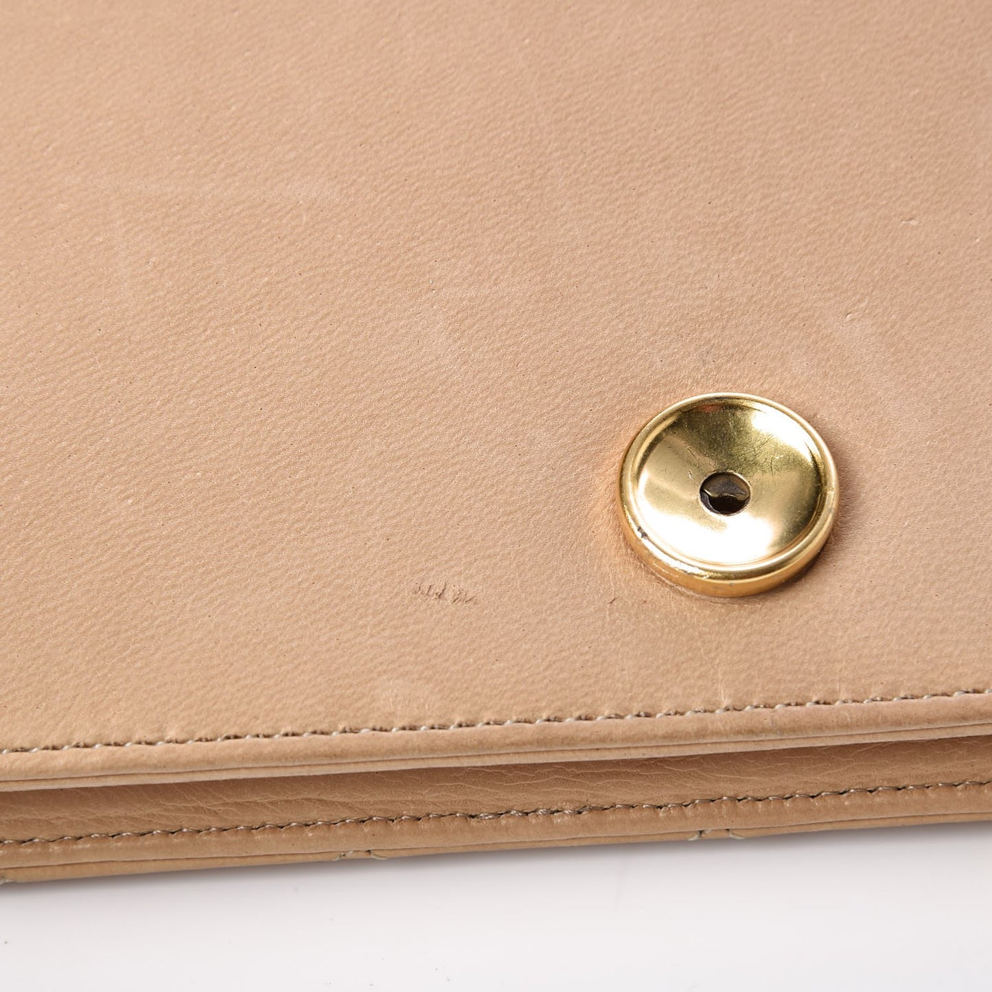 Lambskin Quilted Mini Flap Beige