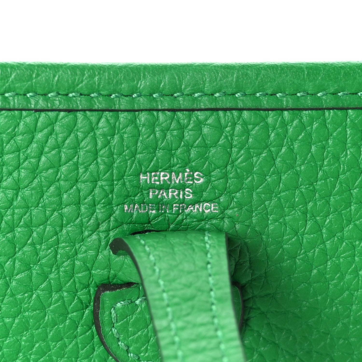 Hermes Taurillon Clemence Allegro Evelyne TPM Bamboo 7 of 10
