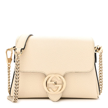 Gucci Dollar Calfskin Interlocking G Crossbody Bag Mystic White 1 of 10