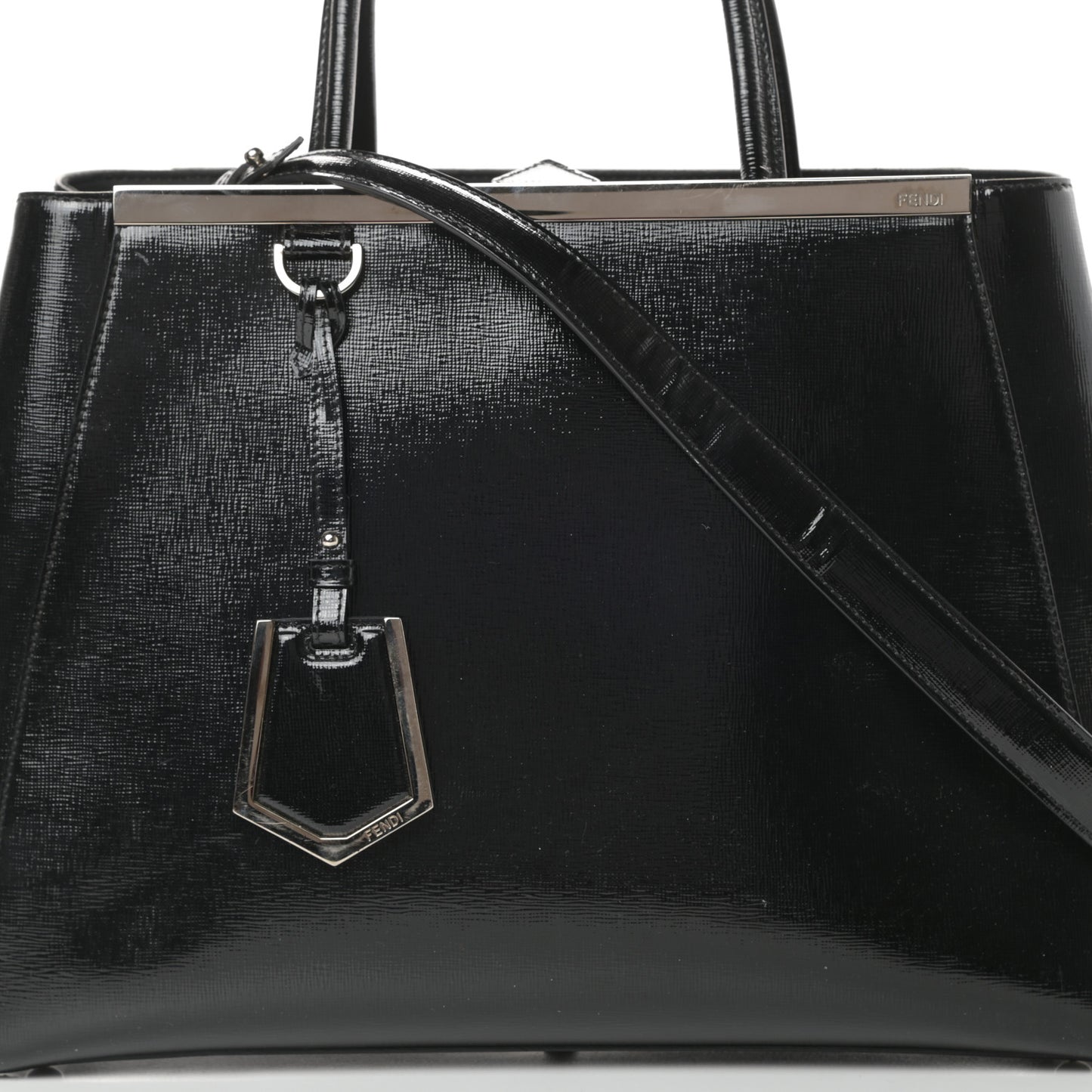 Patent Vitello Elite Regular 2Jours Tote Black