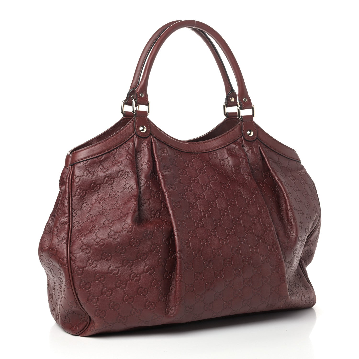 Gucci Guccissima Large Sukey Tote Cherry 2 of 12