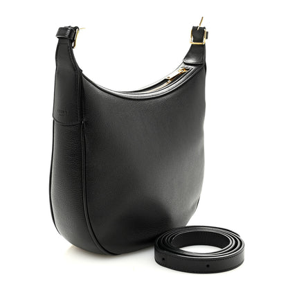 Celine Supple Calfskin Cuir Triomphe Small Heloise Shoulder Bag Black 3 of 11