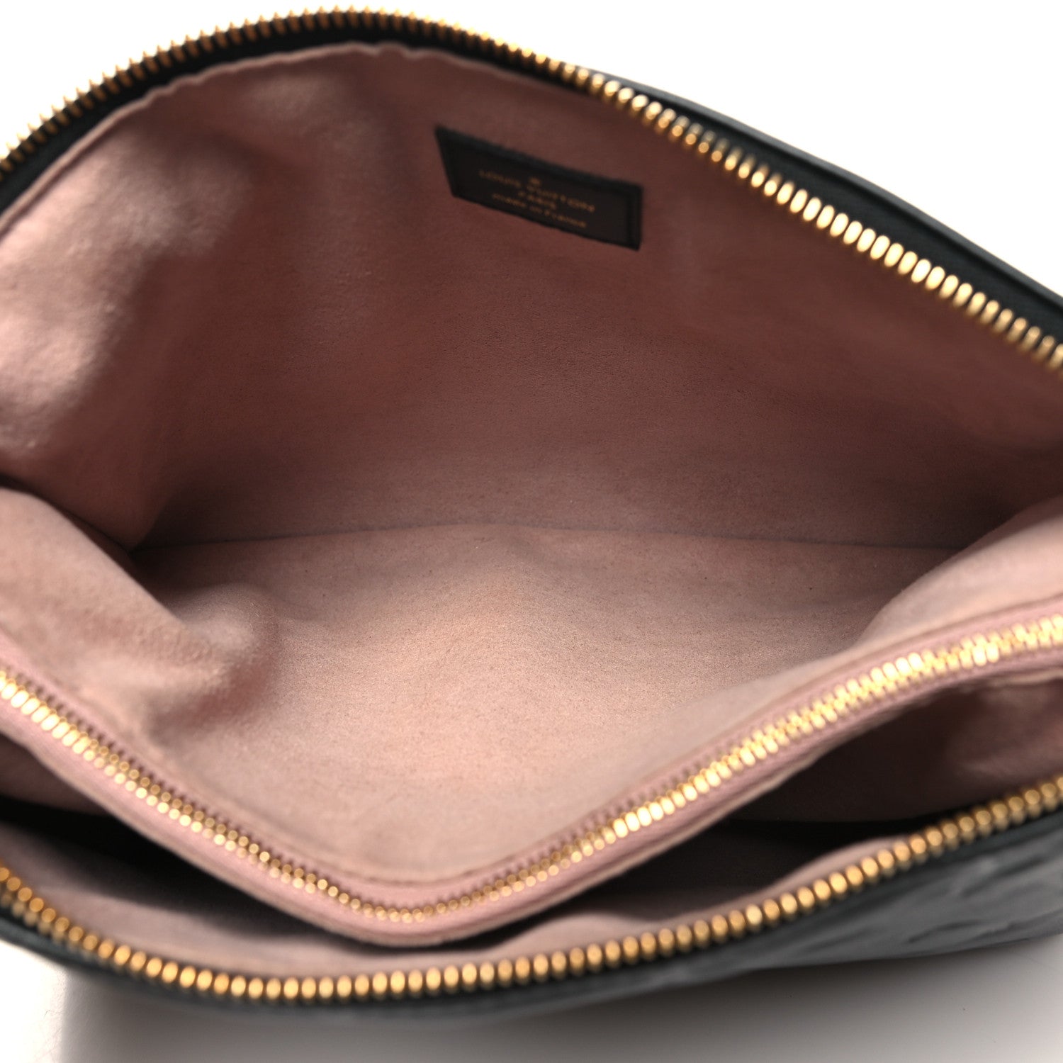 Louis Vuitton Lambskin Embossed Monogram Coussin PM Black 5 of 11