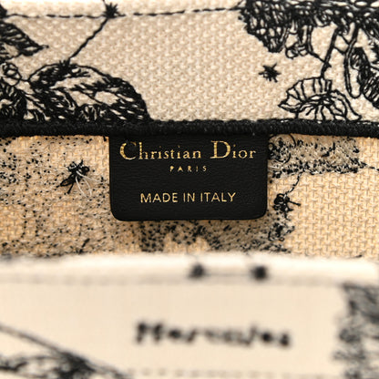 Christian Dior Canvas Embroidered Small Zodiac Toile De Jouy Book Tote Latte 6 of 9