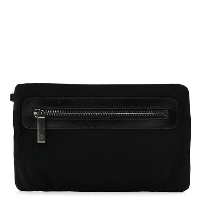 Chanel Nylon Calfskin Chesterfield Pouch Black 1 of 5