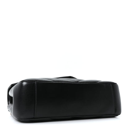 Saint Laurent Lambskin Chevron Quilted Medium LouLou Black 6 of 12