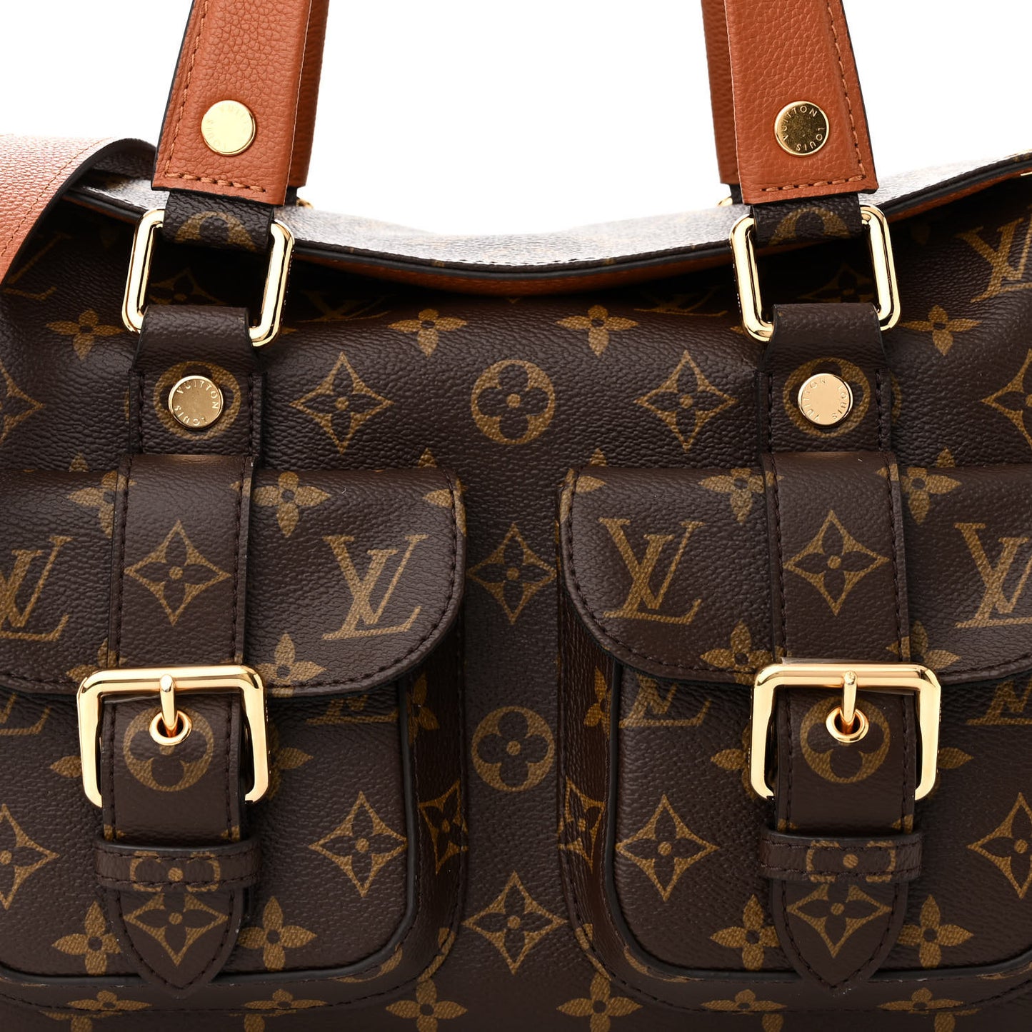LOUIS VUITTON Monogram Manhattan NM Caramel
