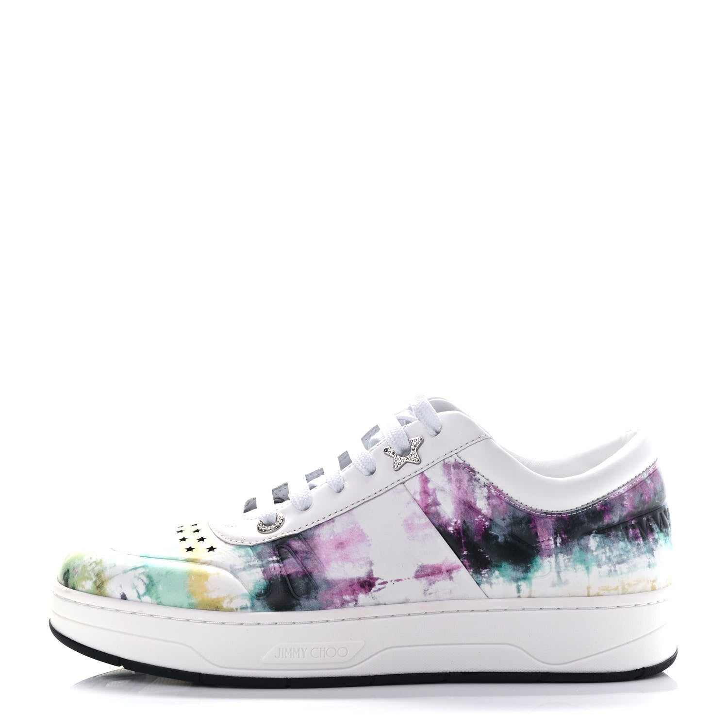 Jimmy Choo Calfskin Tie Dye Hawaii Sneakers 38 Xoasis 1 of 6