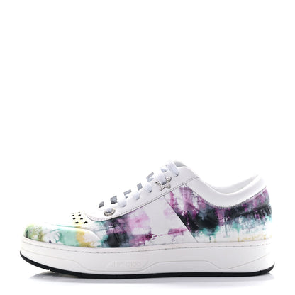 Jimmy Choo Calfskin Tie Dye Hawaii Sneakers 38 Xoasis 1 of 6