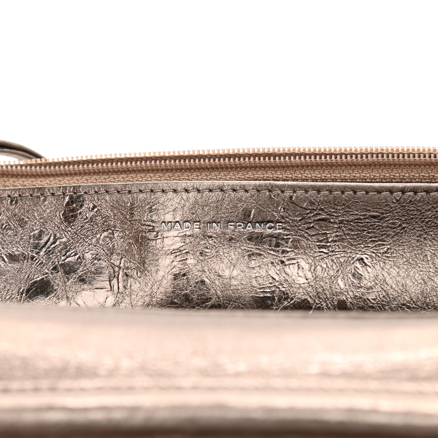 Chanel Metallic Aged Calfskin Quilted Reissue Wallet On Chain WOC Bronze 7 of 11