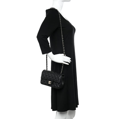 Chanel Lambskin Quilted Mini Rectangular Flap Black 2 of 11