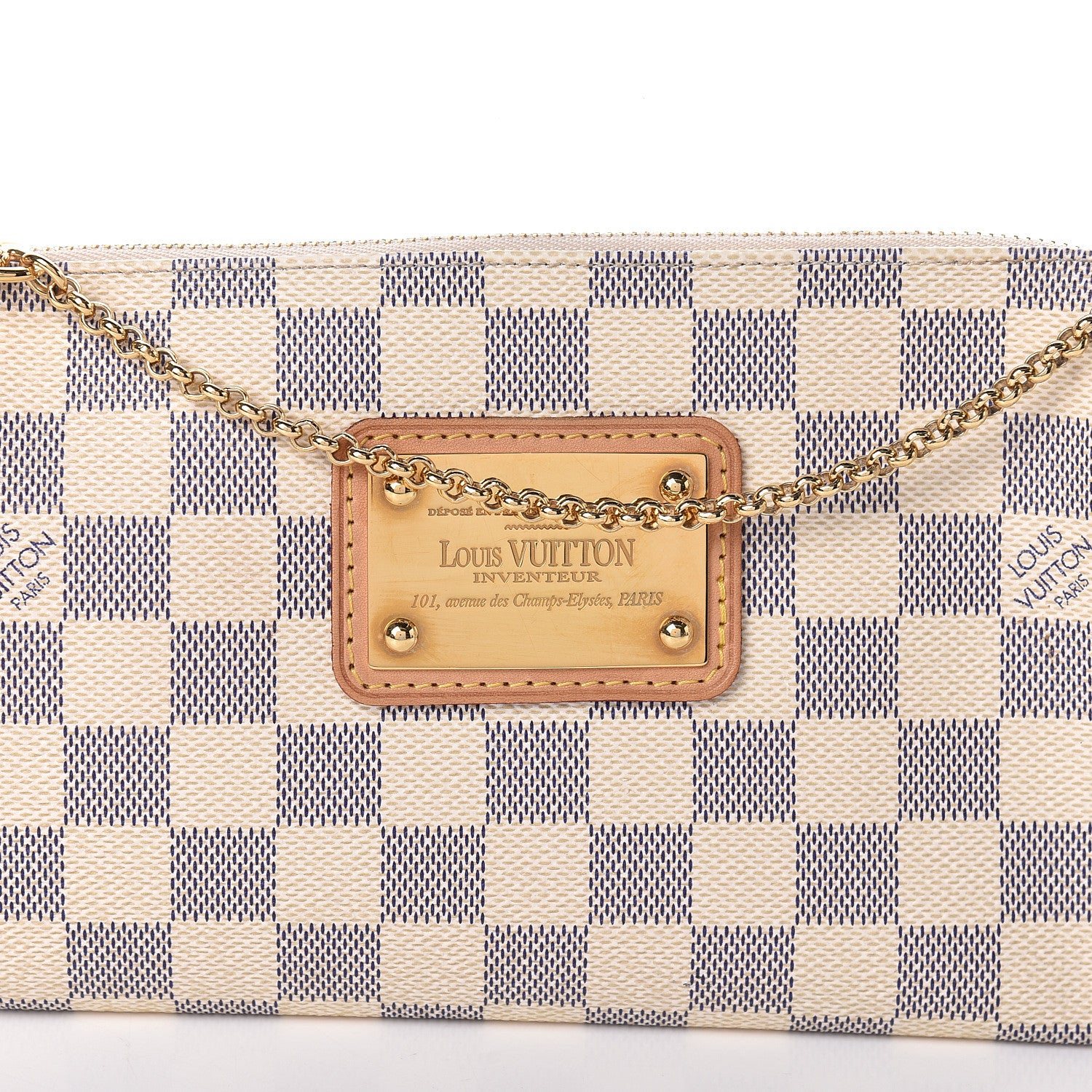 Louis Vuitton Damier Azur Eva Clutch 9 of 11