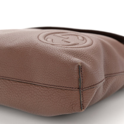 Gucci Pebbled Calfskin Medium Soho Messenger Bag Brown 10 of 13