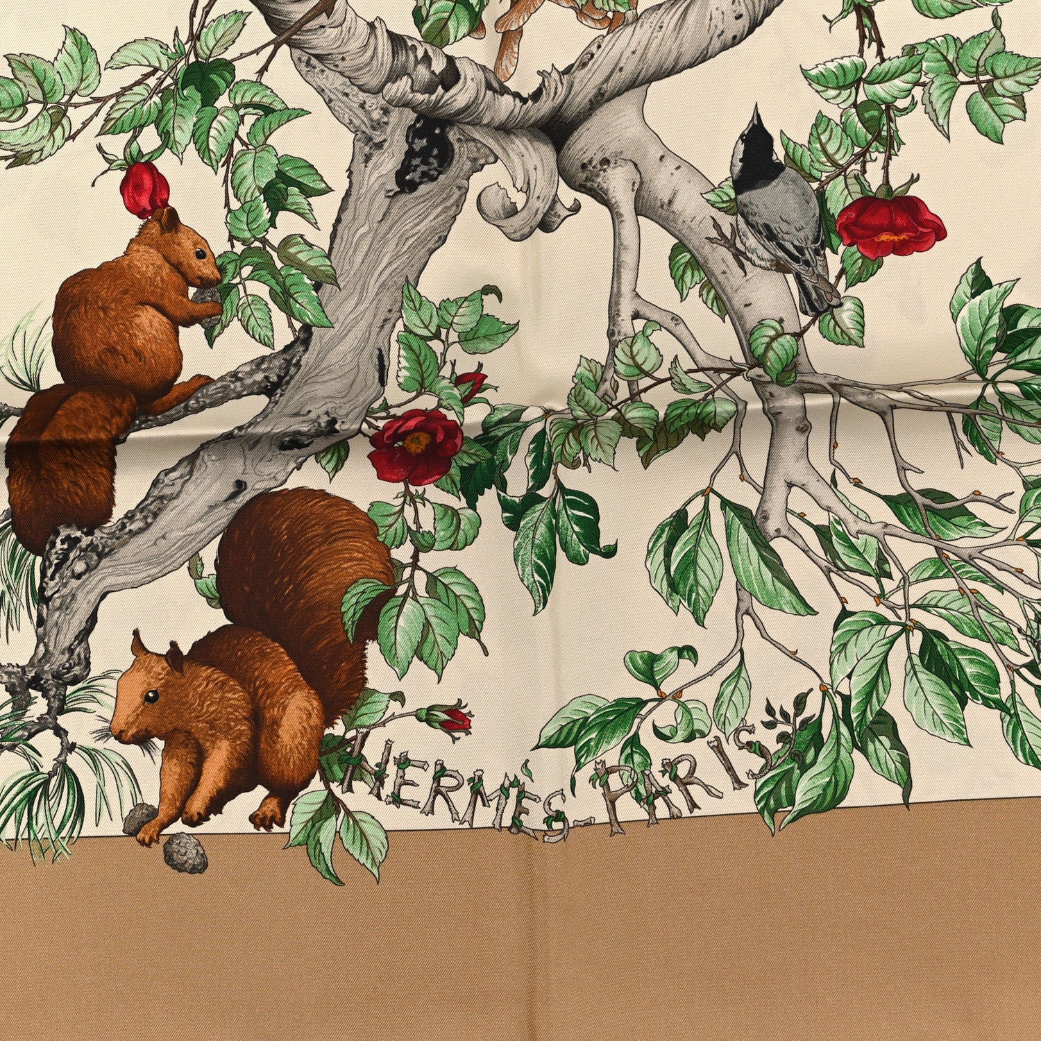 Hermes Silk Au Coeur Des Bois Scarf 90 2 of 3