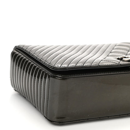 Chanel Patent Quilted Medium Coco Boy Flap Dark Green 8 of 10