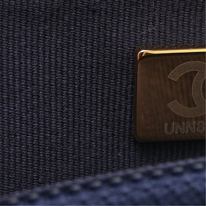 Chanel Denim Quilted Chanel 19 Wallet On Chain WOC Blue 8 of 11