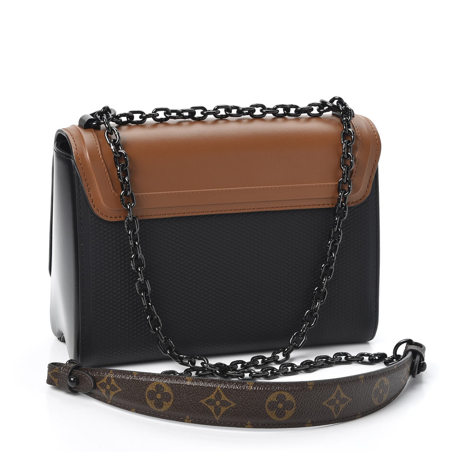Calfskin Cruise Boots Twist Shoulder Bag MM Tan
