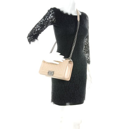 Chanel Lambskin Quilted Medium Boy Flap Beige 2 of 8