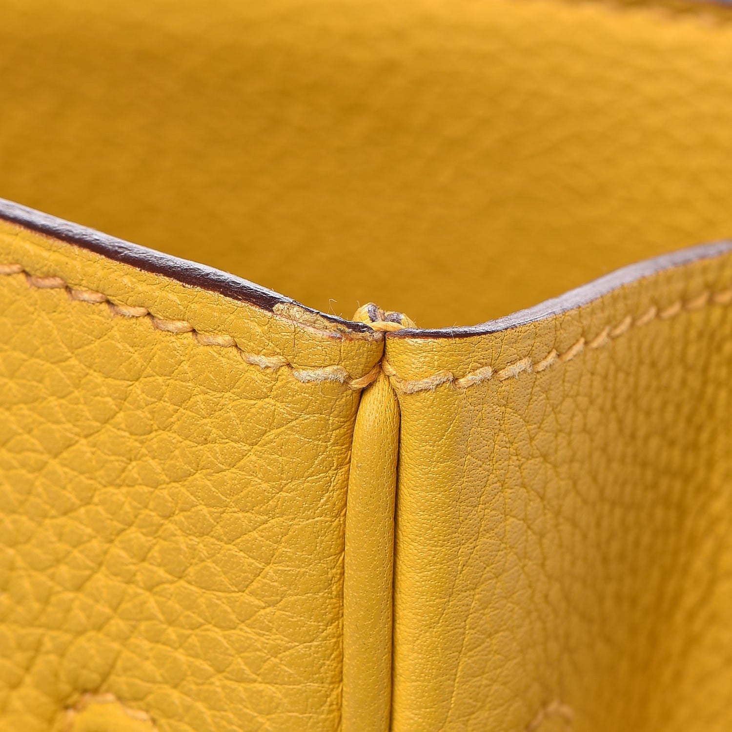 Hermes Taurillon Clemence JPG Shoulder Birkin II 42 Soleil 35 of 38