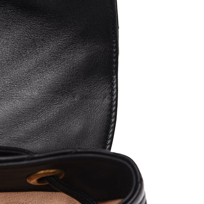 Gucci Calfskin Matelasse GG Marmont Flap Backpack Black 9 of 12
