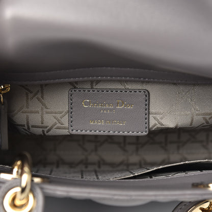 Christian Dior Lambskin Cannage Small My ABCDior Lady Dior Grey 6 of 9