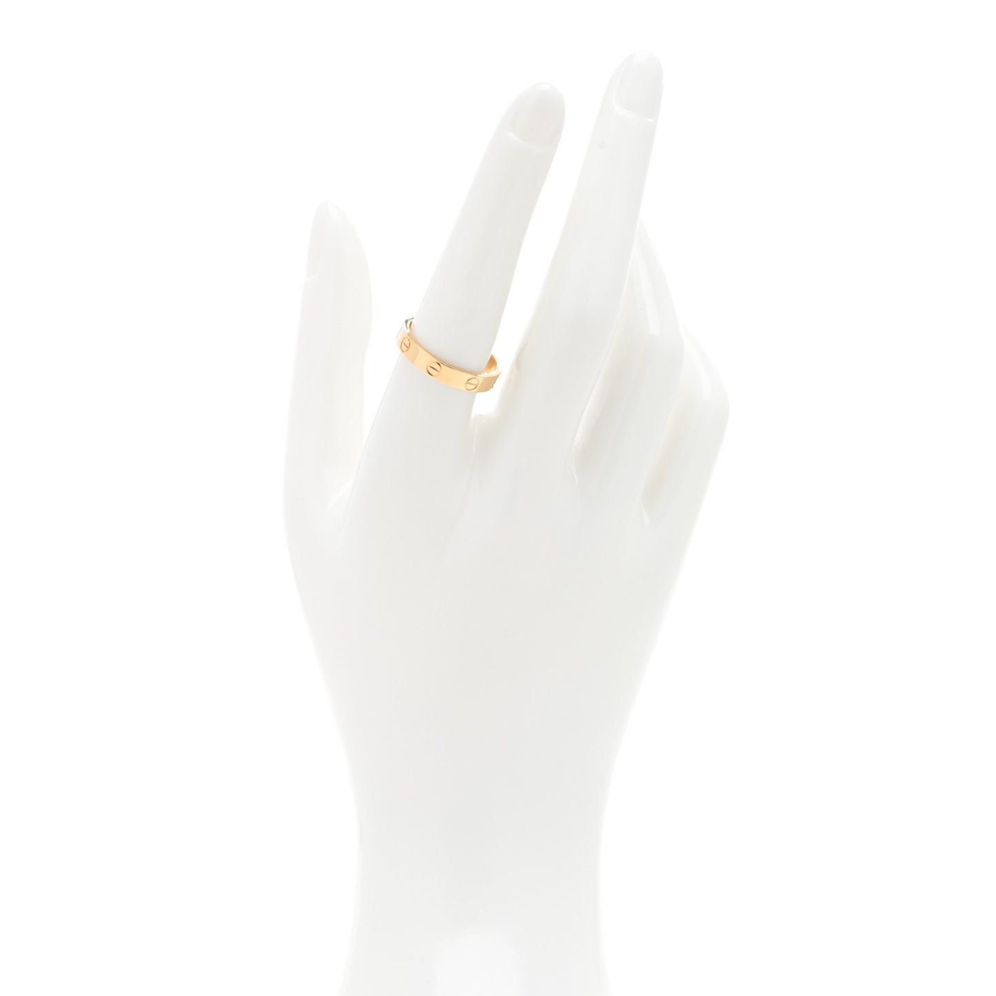 18K Yellow Gold 3.5mm LOVE Wedding Band Ring 56 7.5