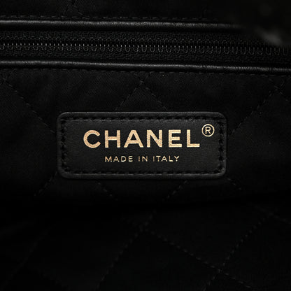 Chanel Tweed Patchwork Quilted Chanel 22 Black Grey Pink 7 of 11