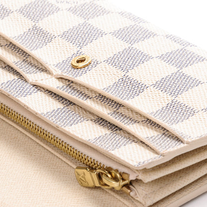 Louis Vuitton Damier Azur Sarah Wallet 7 of 8