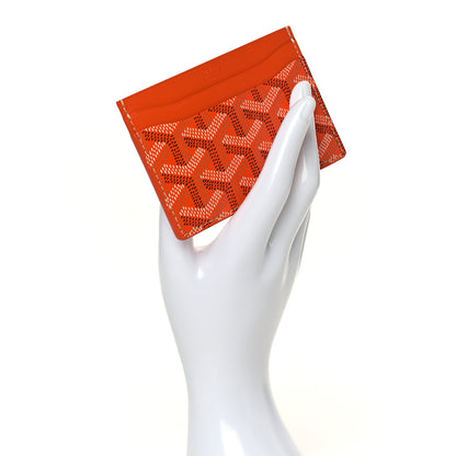 Goyard Goyardine Saint Sulpice Card Holder Orange 2 of 8