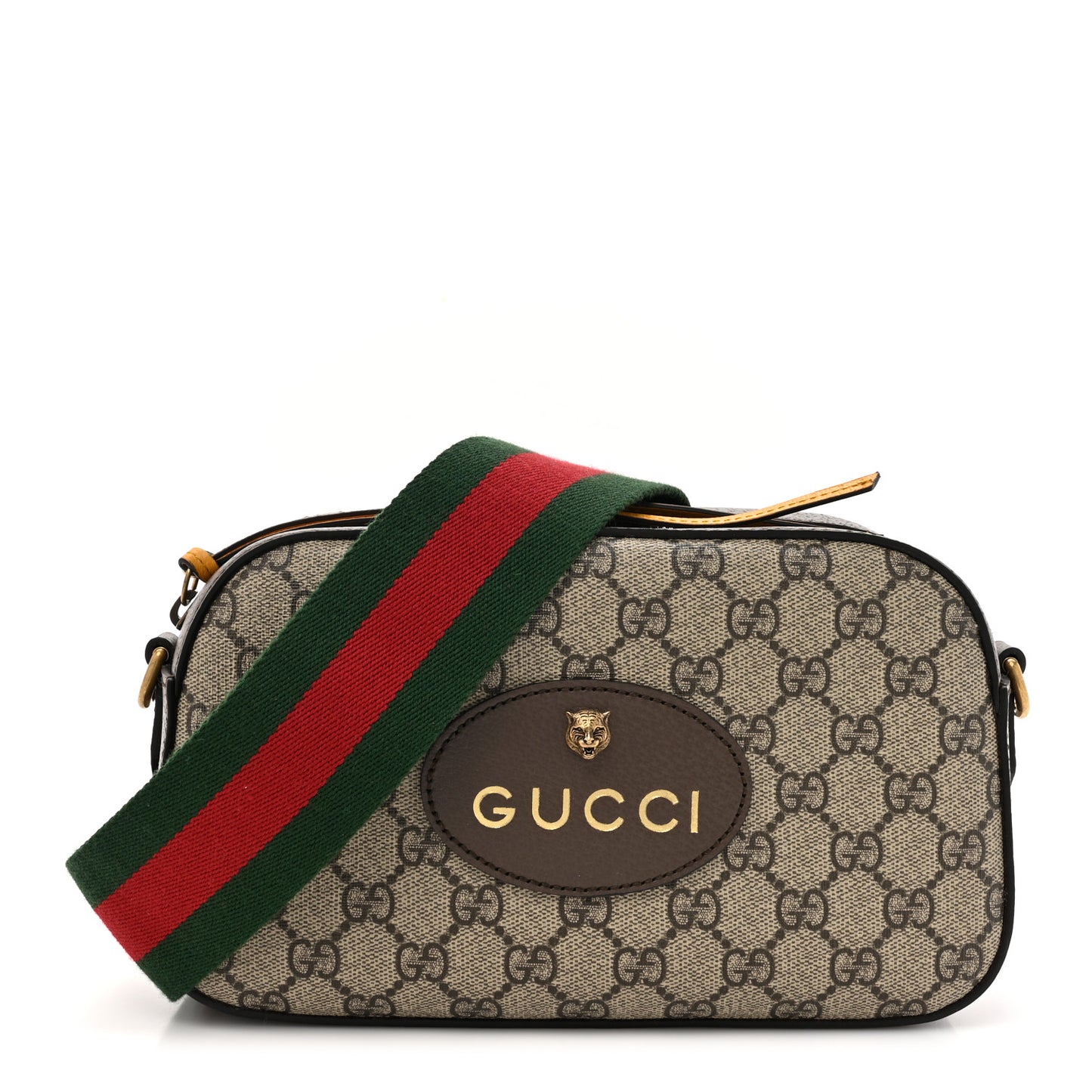 GG Supreme Monogram Web Neo Vintage Shoulder Bag Beige New Acero Crop