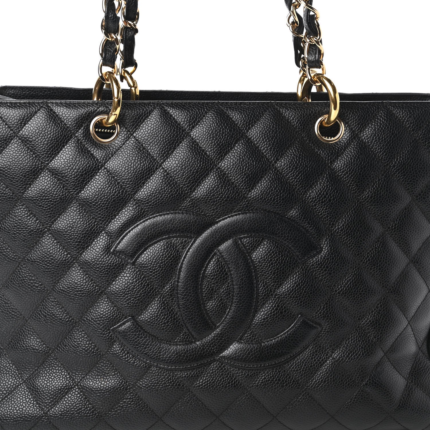 Chanel Caviar Quilted Grand Shopping Tote GST Black 10 of 10