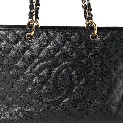 Chanel Caviar Quilted Grand Shopping Tote GST Black 10 of 10