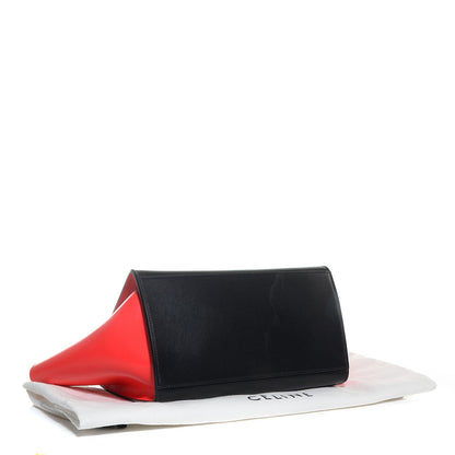 Celine Satin Calfskin Small Tri-Color Trapeze Alizarin 4 of 9