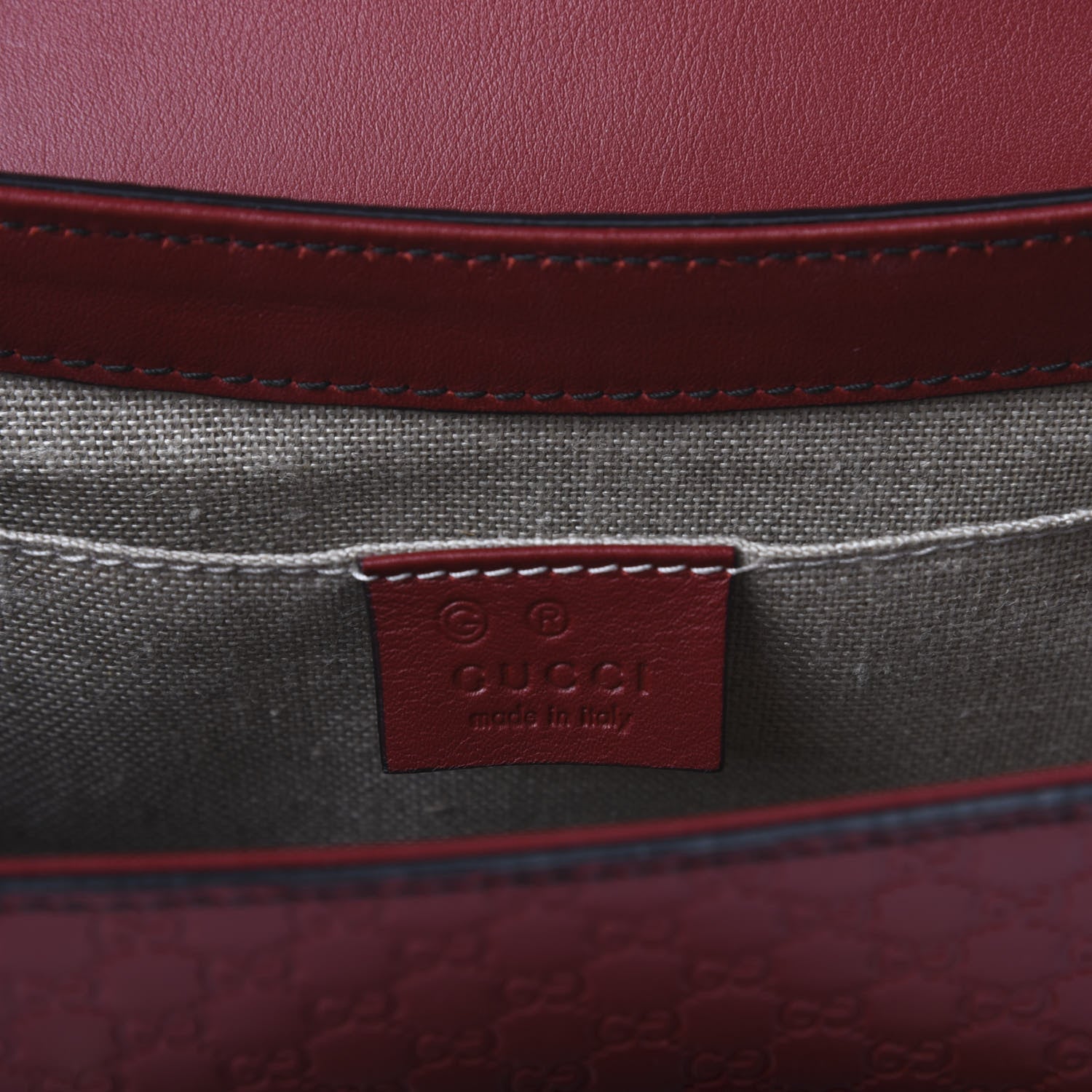 Gucci Microguccissima Medium Emily Chain Shoulder Bag Red 8 of 10