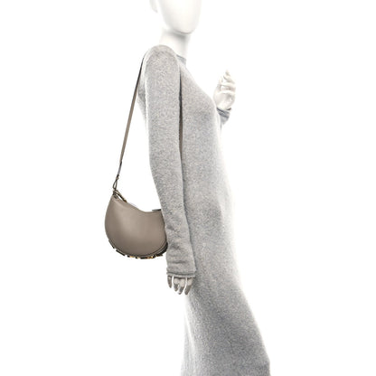 Fendi Vitello Grace Matte Mini Fendigraphy Hobo Bag Tortora 2 of 10