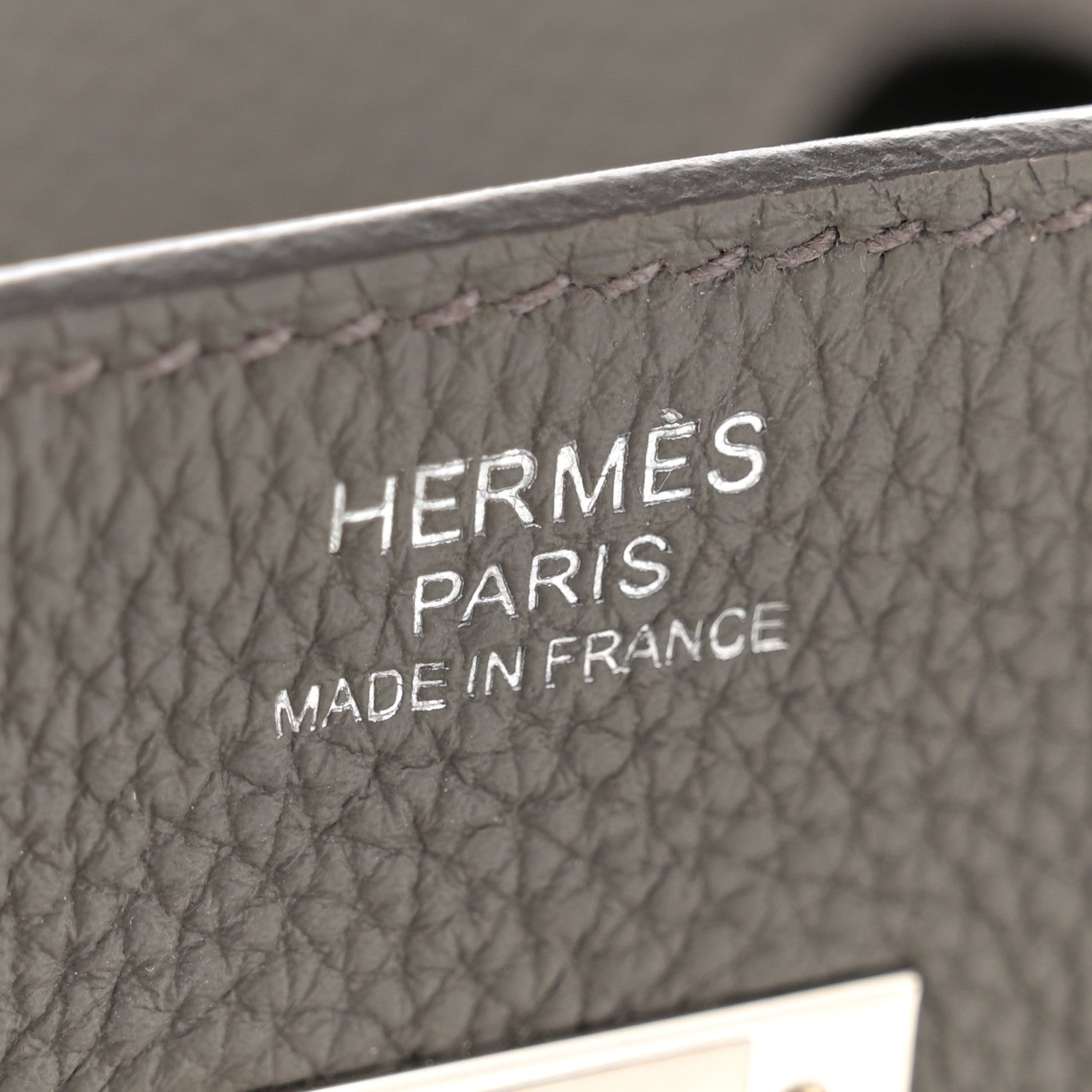 Hermes Togo BIRKIN 30 Etain 6 of 11