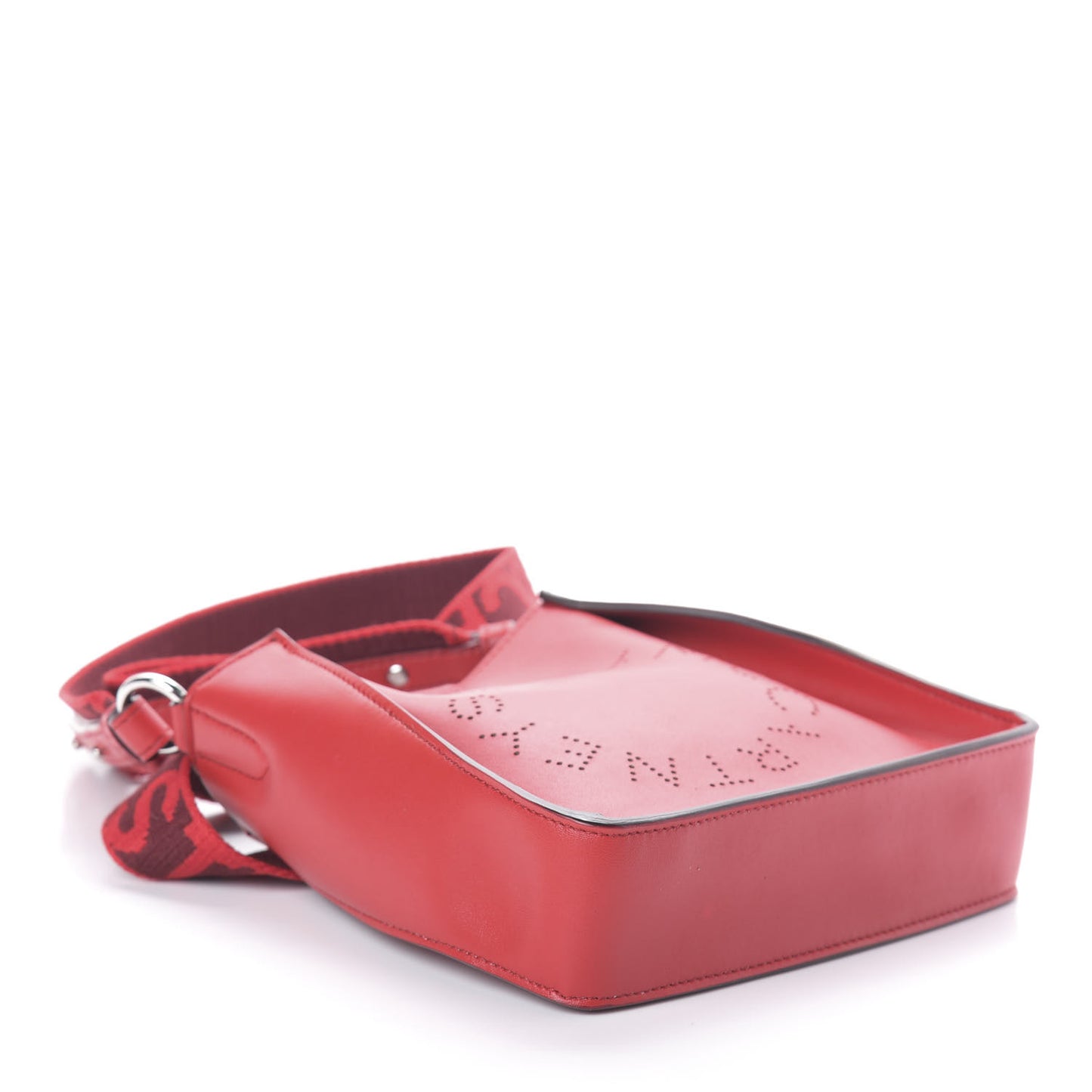 Eco Alter Nappa Perforated Logo Tiny Crossbody Lover Red
