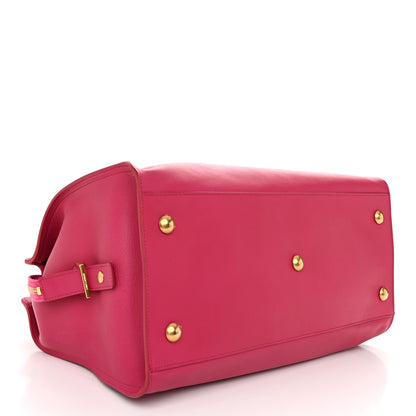 Saint Laurent Calfskin Medium Classic Y Cabas Fuchsia 4 of 12