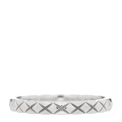 Chanel Platinum Mini Coco Crush Ring 58 8.25 3 of 5
