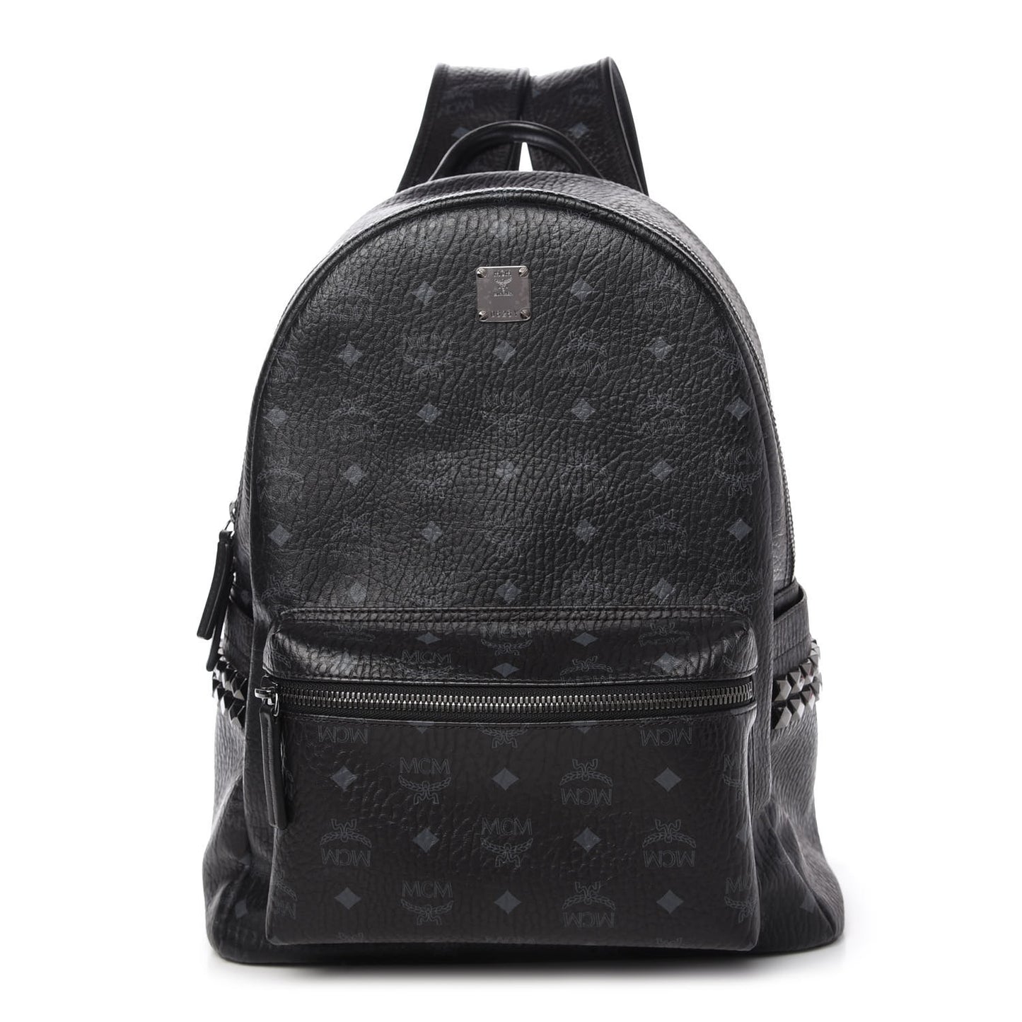Visetos Medium Side Studs Stark Backpack Black