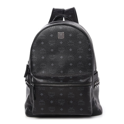 MCM Visetos Medium Side Studs Stark Backpack Black 1 of 9