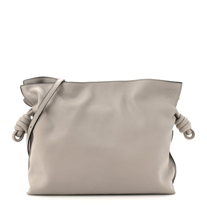 Loewe Mellow Nappa Medium Flamenco Knot Clutch Ghost 1 of 12
