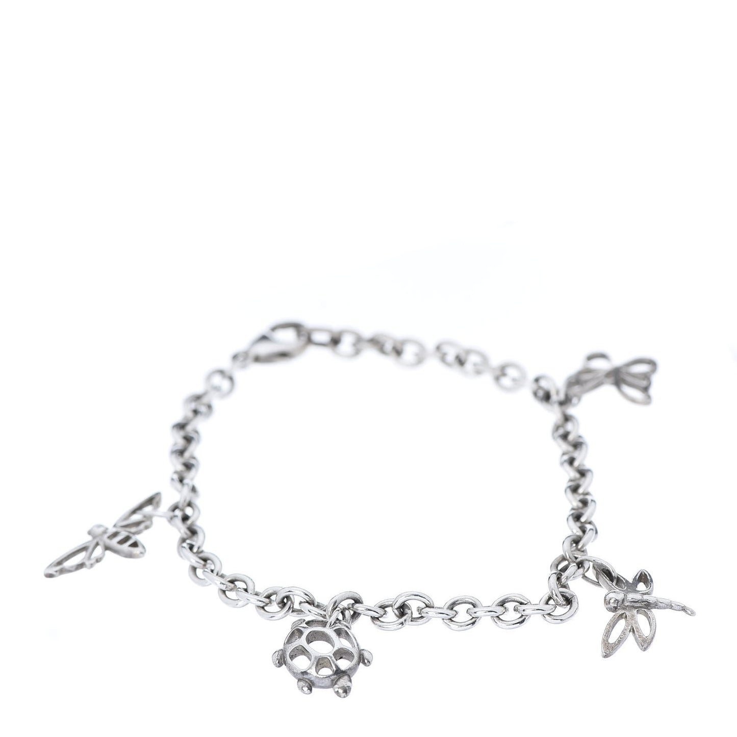 Sterling Silver Bug Charm Bracelet