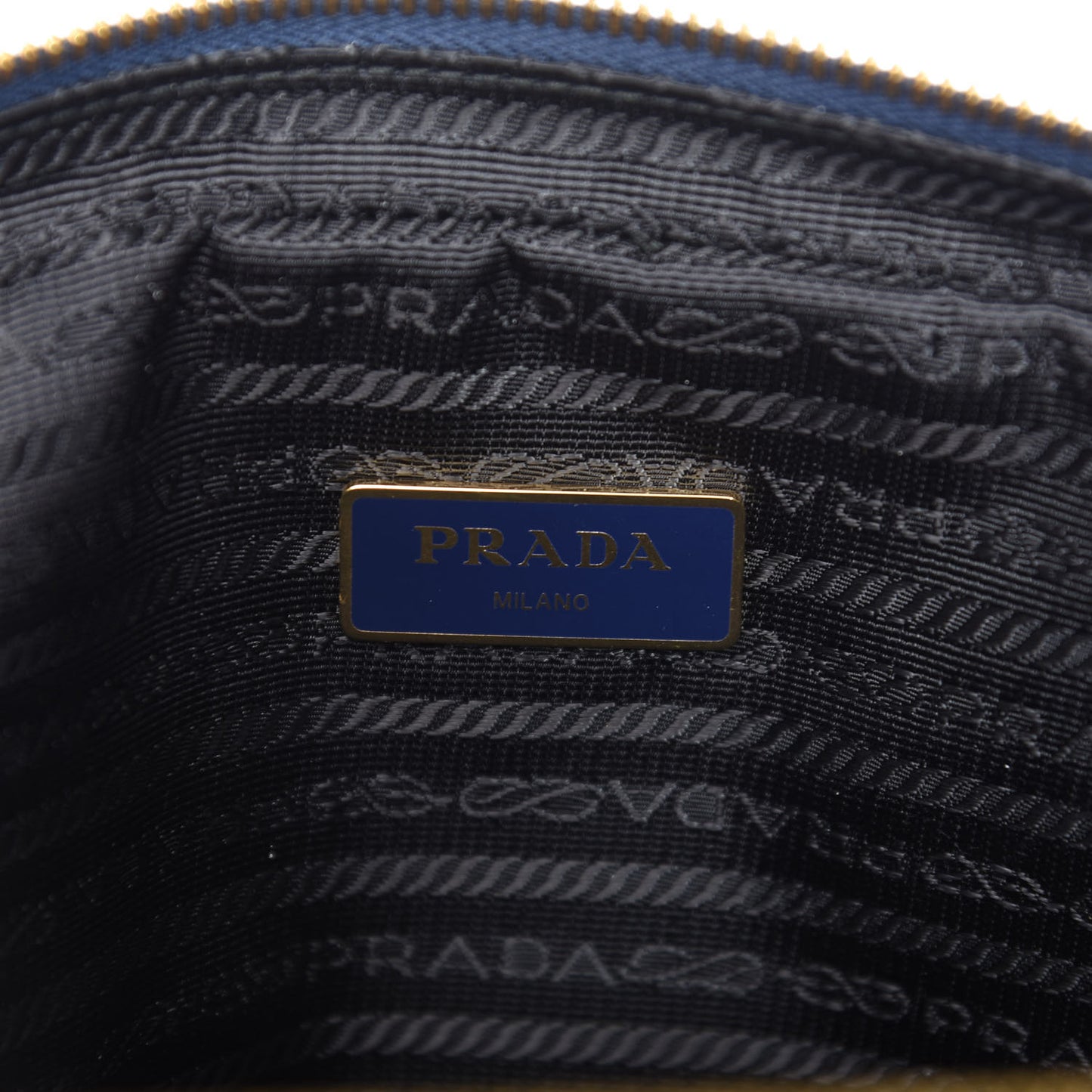 Vitello Daino Medium Double Zip Shoulder Bag Inchiostro