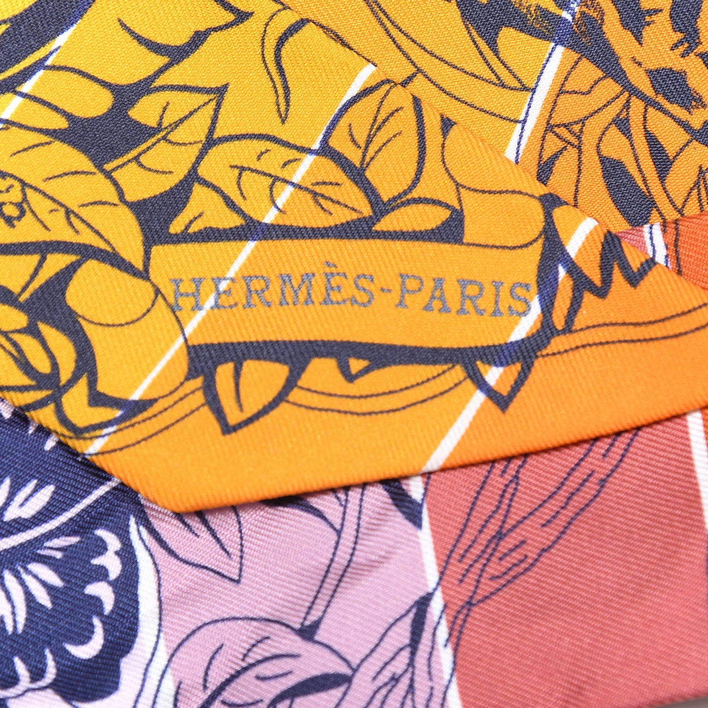 Silk Jungle Love Rainbow Twilly Orange Encre Vieux Rose