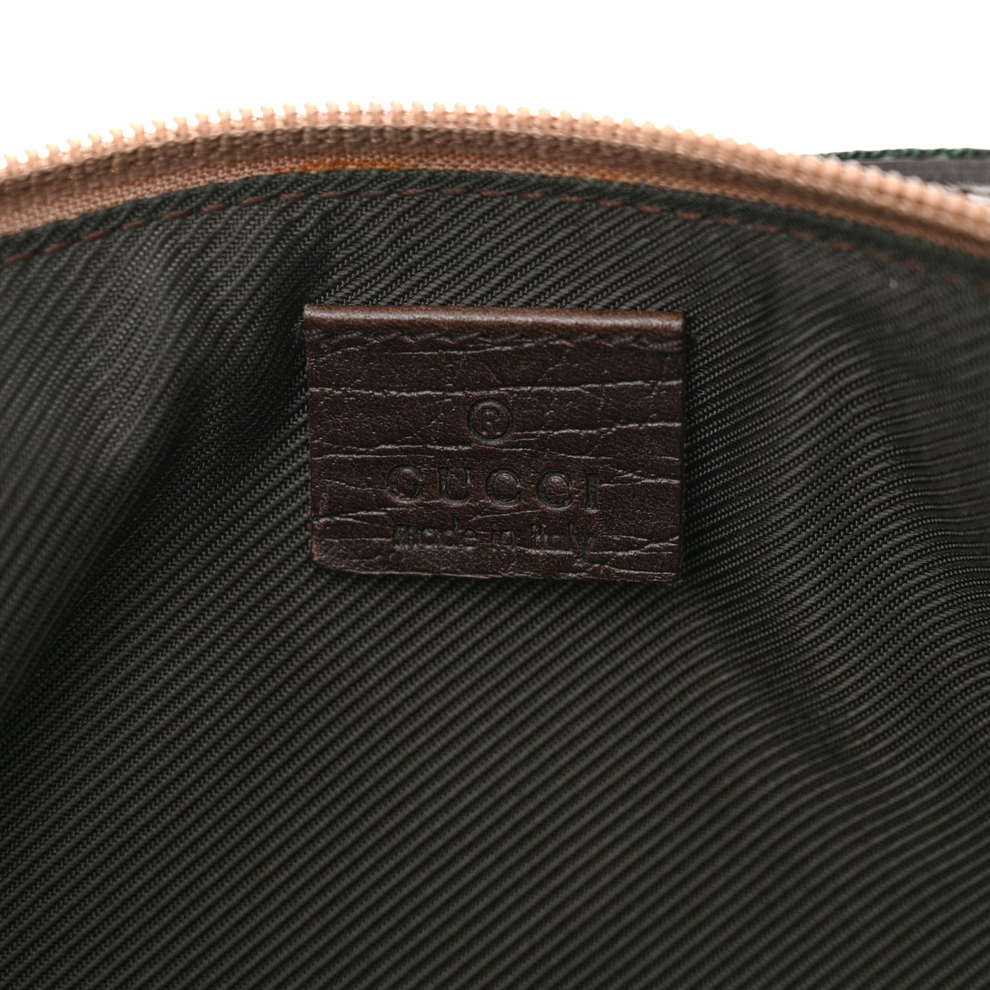 Monogram Web Boat Pochette Brown