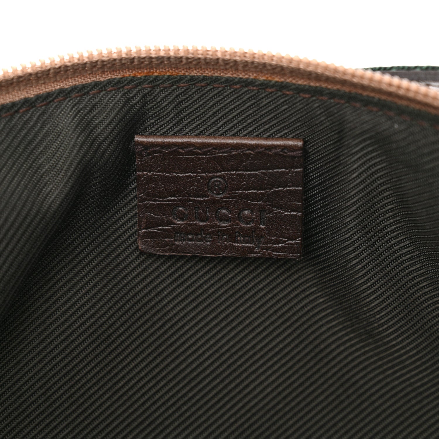 Gucci Monogram Web Boat Pochette Brown 6 of 12