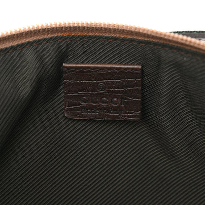 Gucci Monogram Web Boat Pochette Brown 6 of 12