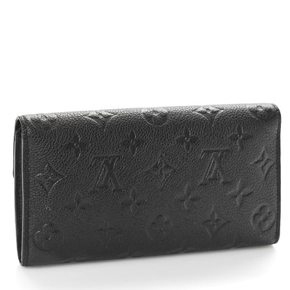Louis Vuitton Empreinte Sarah Wallet NM Black 3 of 8