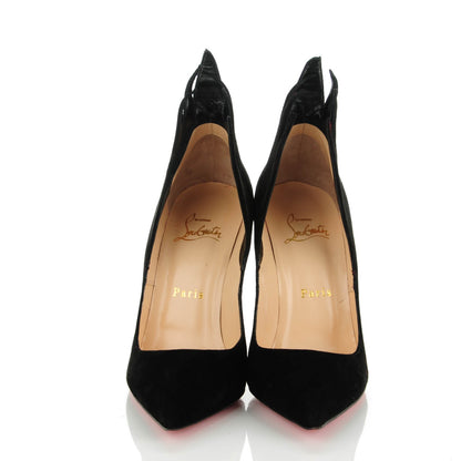 Christian Louboutin Suede Victorina 100 Pumps 36 Black 2 of 7